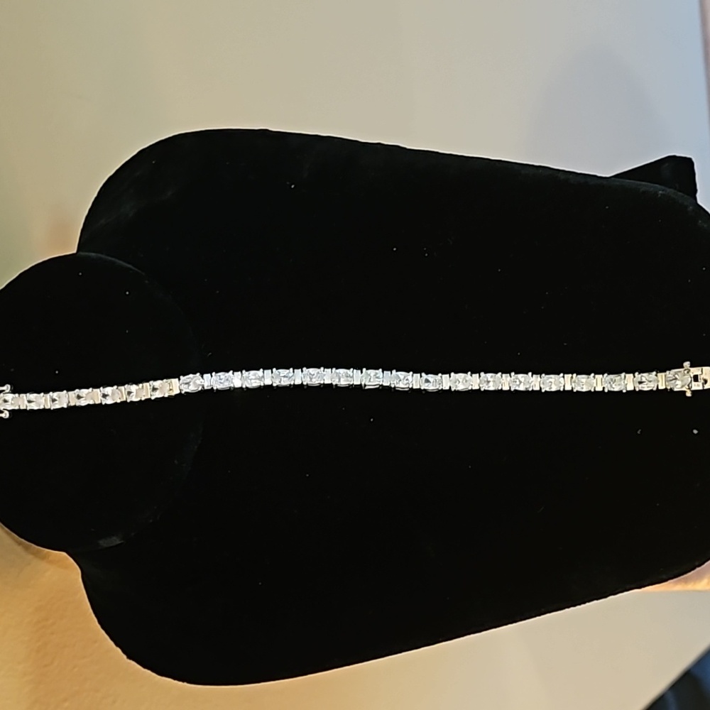 Sterling silver tennis bracelet